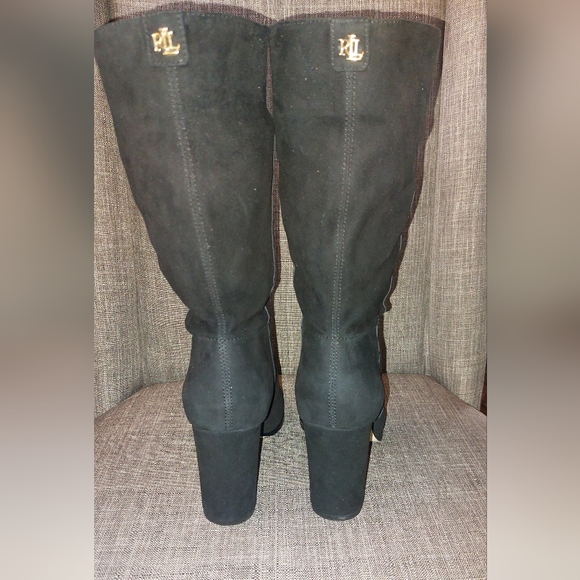 Ralph Lauren Women's Suede Heeled Boots Artizan II - Size 7.5 - Picture 7 of 10